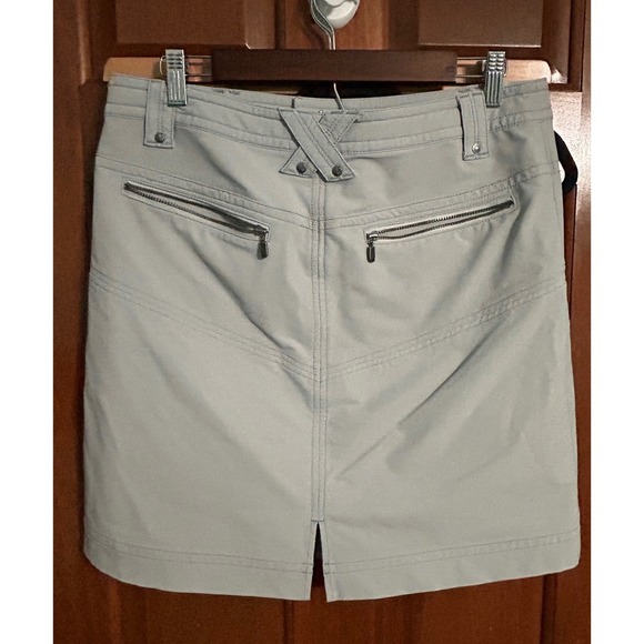 ATHLETA Women's Size 8 Sherpa Hiking Casual Skirt Cool Weather Soft Grey - Picture 2 of 7